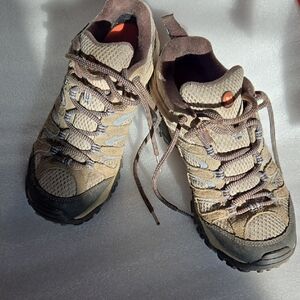 Merrell Beige and Chocolate Outdoor Shoes